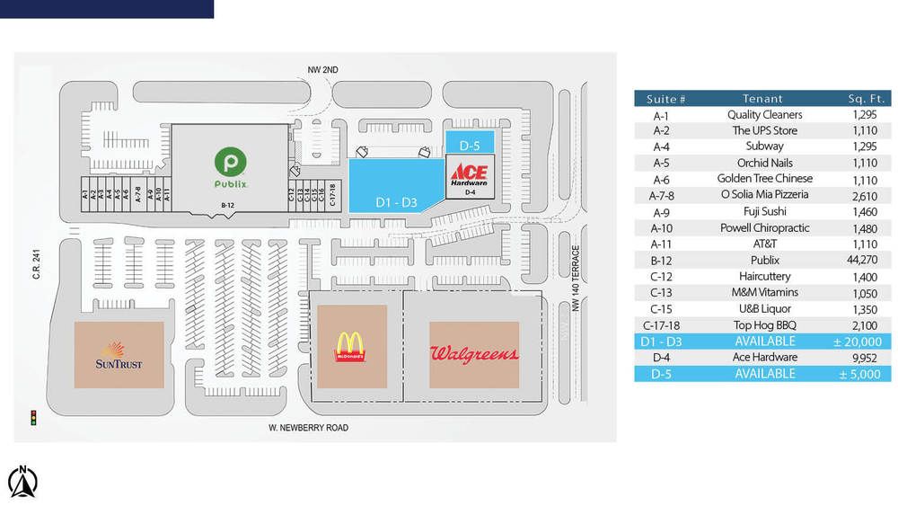 Jonesville Plaza - Steeplechase: Newberry Rd. & NW 143rd St., Newberry, FL 32669